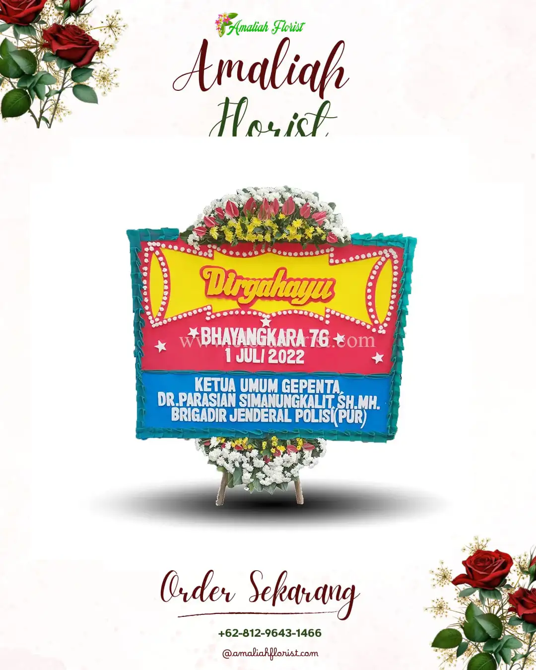 Papan Bunga HUT Ulang Tahun Kabuaran